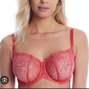 Panache Alexandra Balconette Bra - Coral
